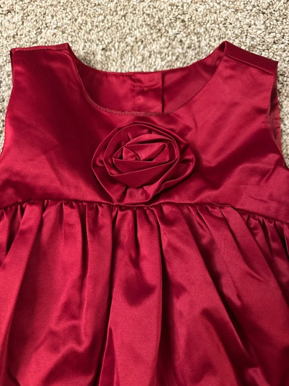 Gymboree Dress Girl's Size: 4T Red satin for pictures, holidays etc